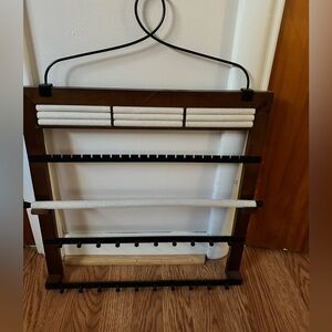 Wooden Jewelry Organizer with Black and Brown Finish
